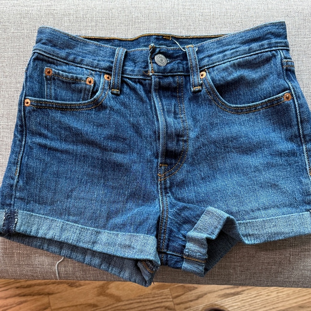 Levi's Classic Blue Denim Shorts